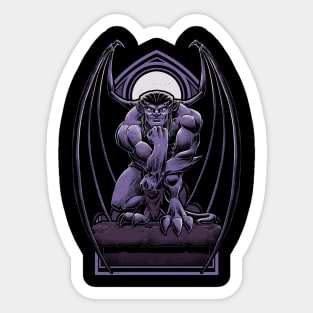 Gargoyle Animation Statue - Gothic 90s Animation Sticker